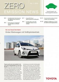 Zero Emission News Toyota 2012