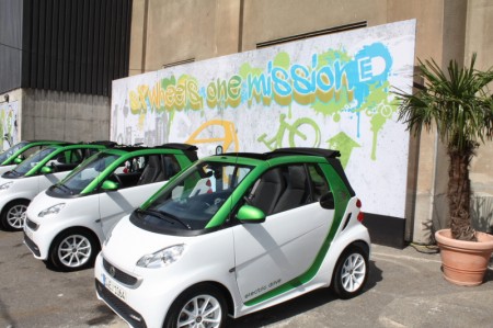 smart fortwo electric drive Graffiti Wand