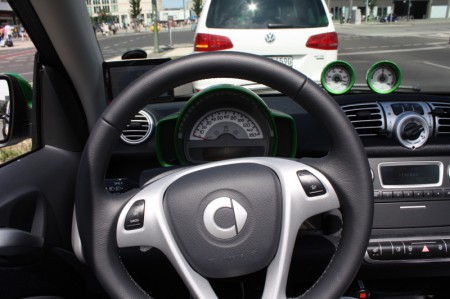 smart fortwo electric drive Fahrer Innenraum