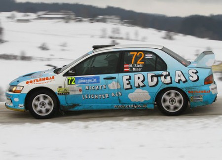 Manfred Stohl Mitsubishi Erdgas Rallye Auto