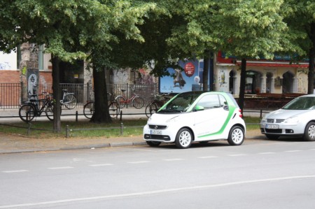 smart fortwo electric drive Berlin Tag und Nacht