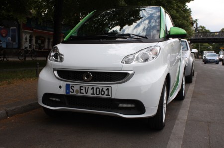 smart fortwo electric drive Berlins Straßen